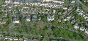 Pittville Crescent aerial